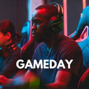 Blue Red Cyber Esports Gameday Instagram Post